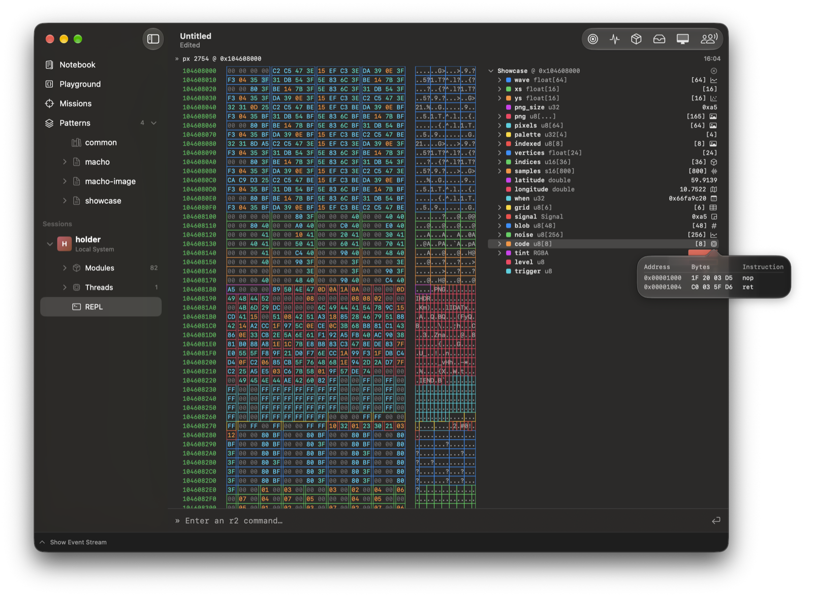 luma-pattern-disassembler