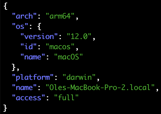 macOS 设备
